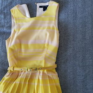 Pink + Yellow chiffon maxi dress